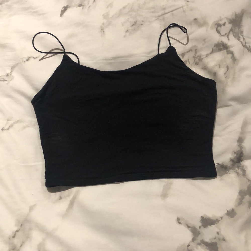Black crop top